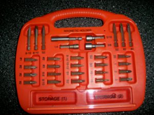 30 Size Marked Drill Bits In Magnetic Carry Case  BNK2600