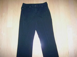 Girls Black Slacks Siz 6P By Rafaella Petites  BNK2668