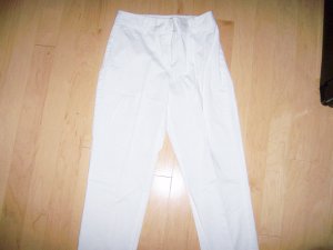 Girls White Slacks Size 8P   BNK2669