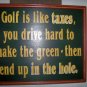 Golf Wall Plaque   BNK2683