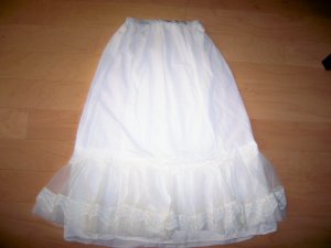 Half Slip Size 24 White w 7" Lace Trim Bottom  BNK2747