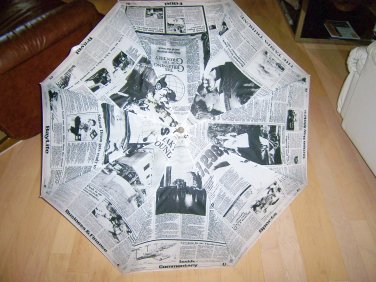 Umbrella Newspaper Styled 24" BNK2817
