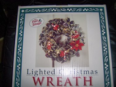 Christmas Wreath   14" Battery Lighted   BNK2822
