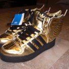 Adidas Jeremy Scott wings. gold white color