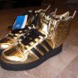 Adidas Jeremy Scott wings. gold white color