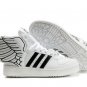 Adidas Jeremy Scott wings. gold white color