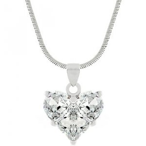 Cz Heart Pendant