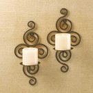 Scrollwork Candle Sconces