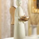 Folk-Art Angel Tealight Holder