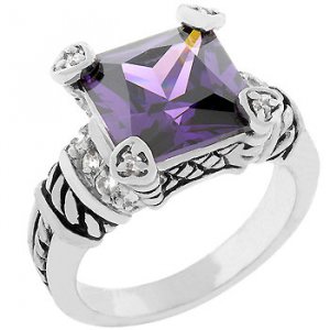 Amethyst Eyes Ring