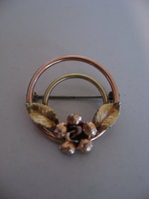 Krementz Rose Brooch