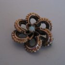 Gold Tone Wreath Brooch