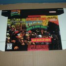 NEW Donkey Kong Country 2 "FOR DISPLAY ONLY" AUTHENTIC Game Box SNES, RARE Diddy's Quest, FOR SALE