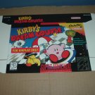 BRAND NEW Kirby's Dream Course "FOR DISPLAY ONLY" Authentic SNES Game Box, RARE item FOR SALE BRAND NEW Kirby's Dream Course "FOR DISPLAY ONLY" Authentic SNES Game Box, RARE item FOR SALE