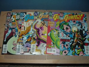 Gunfire 5-Issue Lot (DC Comics) Comic Books #6, 8, 9, 10, 12 Len Wein, Ed Benes