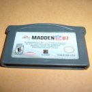 Madden NFL 07, 2007 (Nintendo Gameboy Advance) TESTED & WORKS GREAT, game For Sale