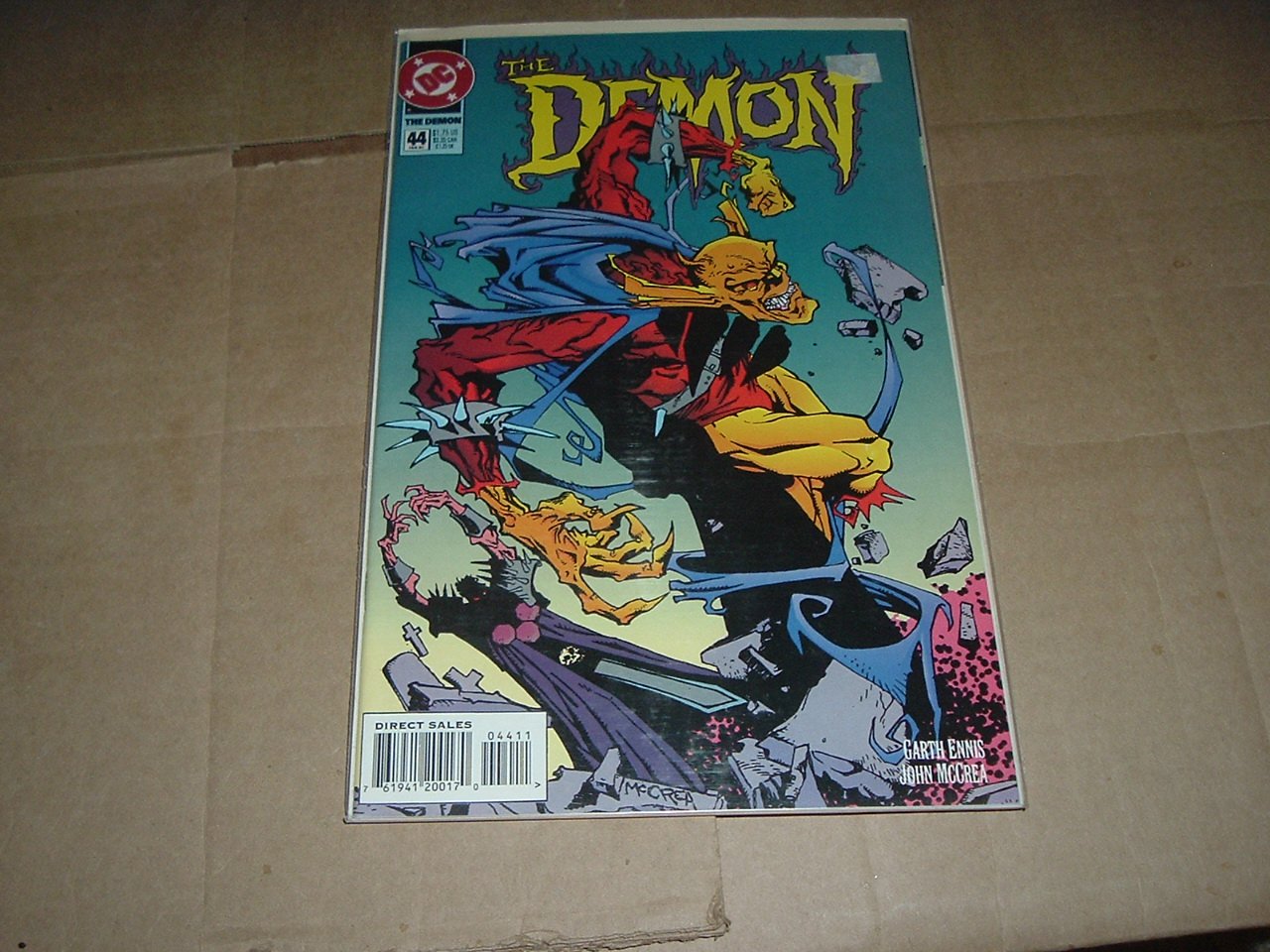 The DEMON #44 VF+/NEAR MINT- 3rd HITMAN by GARTH ENNIS, John McCrea (DC ...