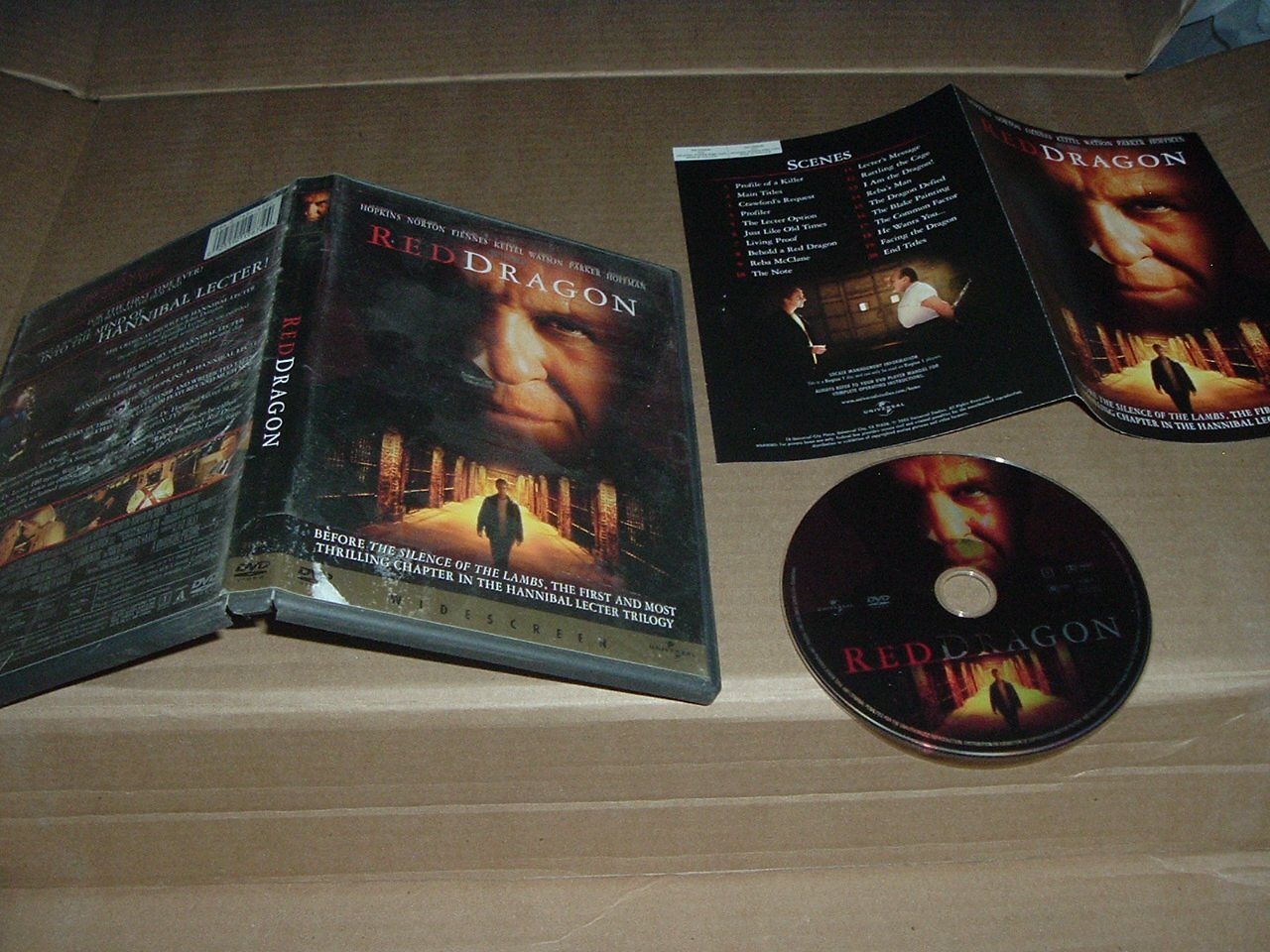 Red Dragon (DVD 2003) Hannibal Lecter before Silence of the Lambs ...