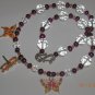 Freshwater Pearl, Crystal and Swarovski Crystal Butterfly Necklace Must See