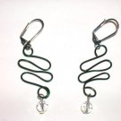 Green Serpent Earrings