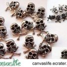 10Pcs Silver Color Skull Punk Rivet STUDS