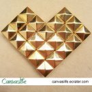 100Pcs 8mm Gold Color Pyramid Rivet STUDS