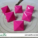 100Pcs 9mm Pink Pyramid Rivet STUDS