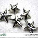100Pcs 15mm Silver Star Rivet STUDS