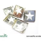 100Pcs Silver Star Rivet STUDS