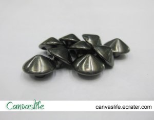 50pcs 10mm Gunmetal Cone Rivet Studs