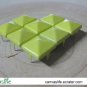 100Pcs 9mm yellowish green Pyramid Rivet STUDS