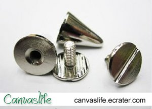 10mm Cone Screwback Spikes Stud 10sets High Quality Solid Brass