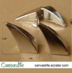 10pcs 10mm Silver Color Spikes Stud