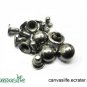 100pcs 7mm Gunmetal Color Rivet Studs
