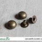 100pcs 10mm Antique Bronze Round Rivet Stud