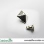 100pcs 8mm Silver Color Pyramid Stud