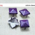 100Pcs 9mm Purple Pyramid Rivet STUDS
