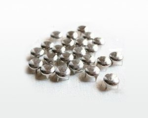 100pcs 5mm Silver Color Round Rivet Stud