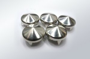 100pcs 12mm Silver Round Rivet Stud