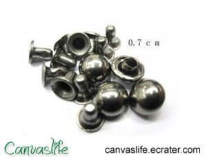100pcs 7mm Gunmetal Round Rivet Stud