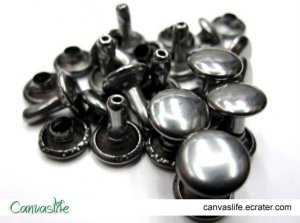 100pcs 8mm Gunmetal Round Rivet Stud