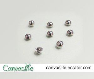 100pcs 7mm Silver Round Rivet Stud