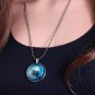 Photo Cabochon Cabochon Glass Vintage Bronze Chain Pendant Necklace