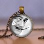 Photo Cabochon Cabochon Glass Vintage Bronze Chain Pendant Necklace