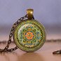 Photo Cabochon Cabochon Glass Vintage Bronze Chain Pendant Necklace