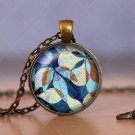 Photo Cabochon Cabochon Glass Vintage Bronze Chain Pendant Necklace