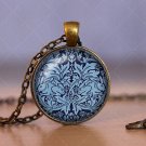 Photo Cabochon Cabochon Glass Vintage Bronze Chain Pendant Necklace