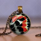 Photo Cabochon Cabochon Glass Vintage Bronze Chain Pendant Necklace