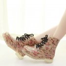 Women Clear Jelly Rain Boots Waterproof Rubber Martens Rain Boots Female duck boots Wellies Shoes