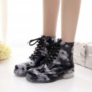 Women Clear Jelly Rain Boots Waterproof Rubber Martens Rain Boots Female duck boots Wellies Shoes
